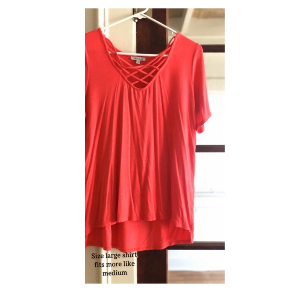 Coral shirt
